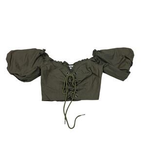 I.AM.GIA Alya Off The Shoulder Corset Top Womens S Fairy Cottage Boho Whimsygoth